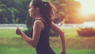 woman running